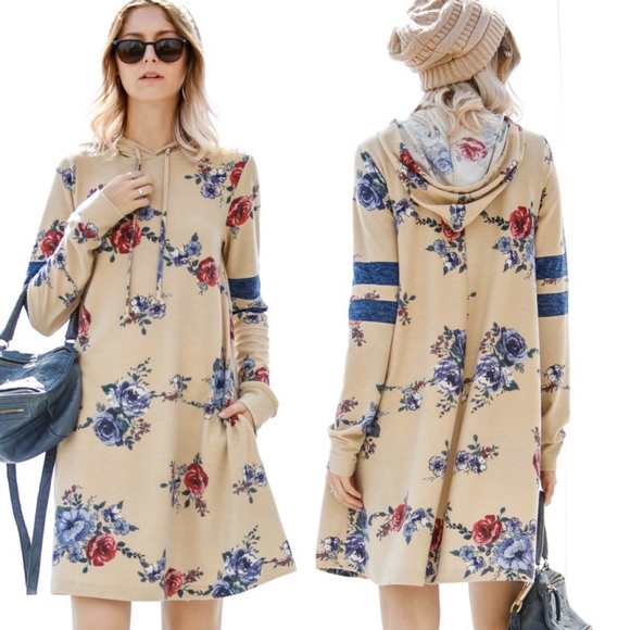 RYLEE Floral Print Dress - GREY - Picture 3 of 4